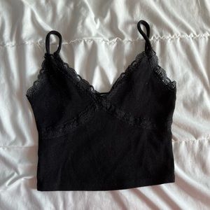 Size XS black cropped tank
